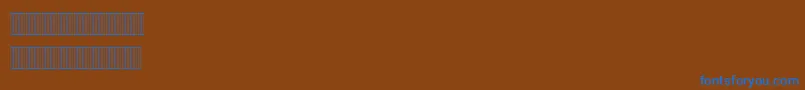 MariamLatinFigures Font – Blue Fonts on Brown Background