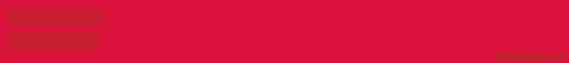 MariamLatinFigures Font – Brown Fonts on Red Background