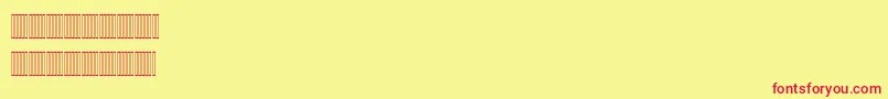 MariamLatinFigures Font – Red Fonts on Yellow Background