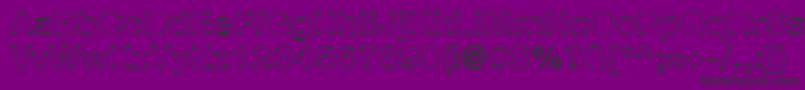 Шрифт Planor – чёрные шрифты на фиолетовом фоне
