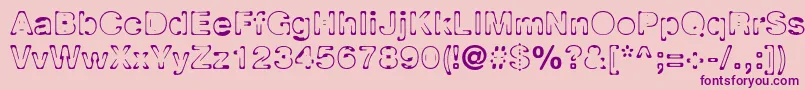 Planor Font – Purple Fonts on Pink Background