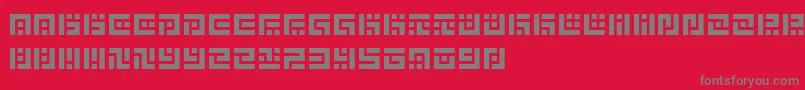 SymvolaDuo Font – Gray Fonts on Red Background