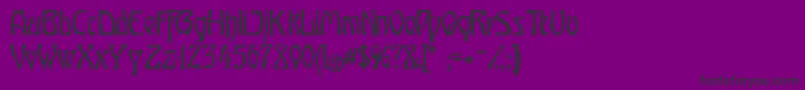 OberTuerkheim Font – Black Fonts on Purple Background