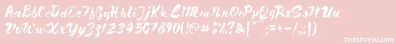 Lisätietoja PaleBlueEyes-fontista PaleBlueEyes-fontti – valkoiset fontit vaaleanpunaisella taustalla