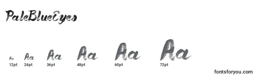 PaleBlueEyes Font Sizes