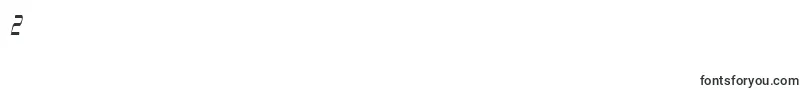 Czcionka Aunchanted Condense Oblique – czcionki cyfry 2