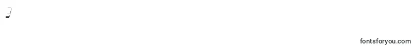 Aunchanted Condense Oblique-Schriftart – Schriften für die Ziffer 3