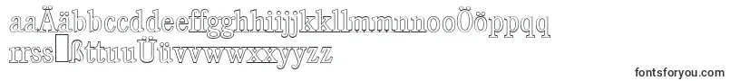 Шрифт CalgaryoutlineLightRegular – немецкие шрифты