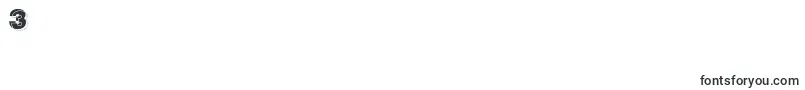 Gautsmotellowerright Font – Fonts for Digit 3
