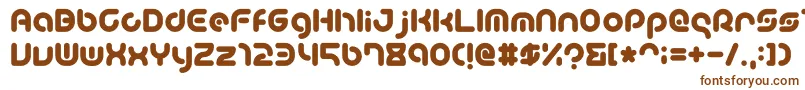 Шрифт TeacherA – коричневые шрифты на белом фоне