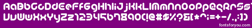 TeacherA Font – White Fonts on Purple Background
