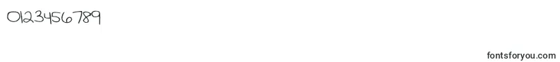Katiethompsonshandwriting-Schriftart – Schriften für Zahlen und Nummern