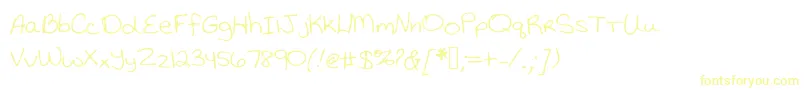 Katiethompsonshandwriting Font – Yellow Fonts