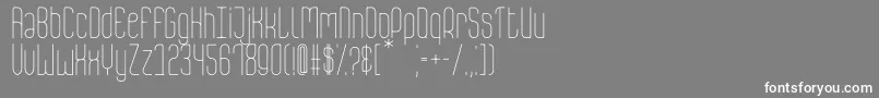 AestheteLight Font – White Fonts on Gray Background