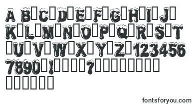 FrostbittenWanker font – holiday Fonts