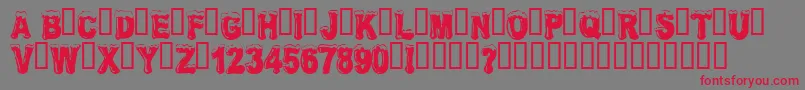 FrostbittenWanker Font – Red Fonts on Gray Background