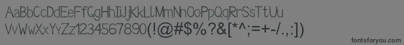 DecorExcellentViper782012 Font – Black Fonts on Gray Background