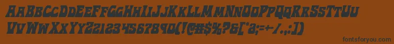 Hippocketcondital Font – Black Fonts on Brown Background