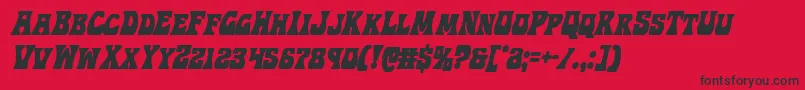 Hippocketcondital Font – Black Fonts on Red Background