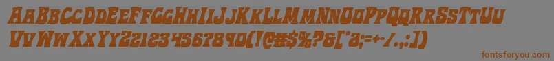 Hippocketcondital Font – Brown Fonts on Gray Background