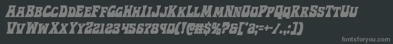 Hippocketcondital Font – Gray Fonts on Black Background