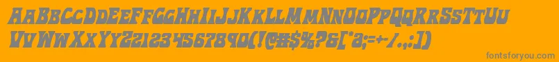 Hippocketcondital Font – Gray Fonts on Orange Background