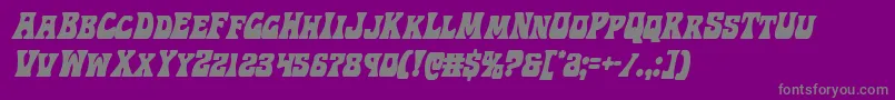 Weitere Informationen zur Hippocketcondital-Schriftart Hippocketcondital-Schriftart – Graue Schriften auf violettem Hintergrund
