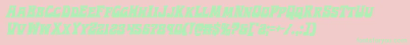 Hippocketcondital Font – Green Fonts on Pink Background