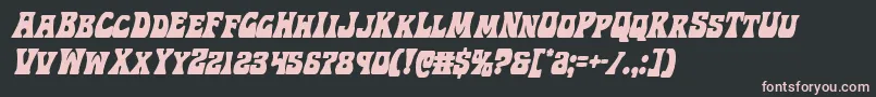 Hippocketcondital Font – Pink Fonts on Black Background