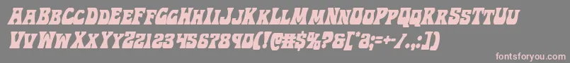 Hippocketcondital Font – Pink Fonts on Gray Background