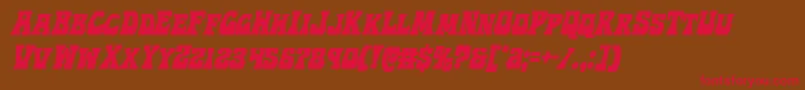 Hippocketcondital Font – Red Fonts on Brown Background