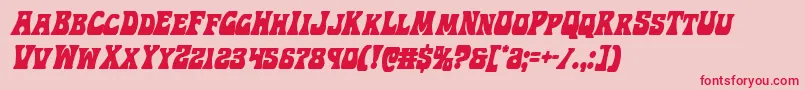 Hippocketcondital Font – Red Fonts on Pink Background