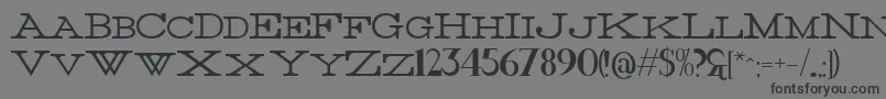 Thin Font – Black Fonts on Gray Background