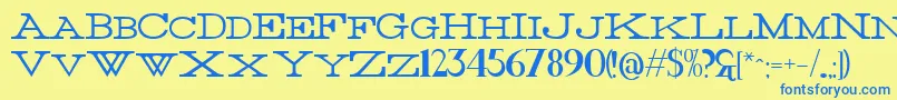 More about Thin Font Thin Font – Blue Fonts on Yellow Background