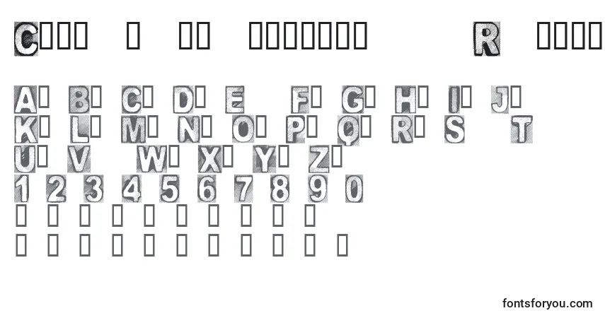 Fuente CfcreatureofdarknessRegula - alfabeto, números, caracteres especiales