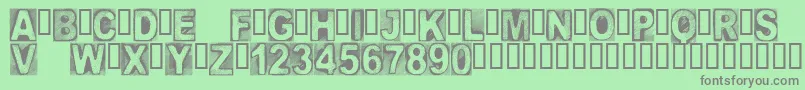 CfcreatureofdarknessRegula Font – Gray Fonts on Green Background