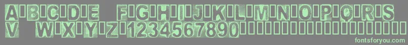 Lisätietoja CfcreatureofdarknessRegula-fontista CfcreatureofdarknessRegula-fontti – vihreät fontit harmaalla taustalla