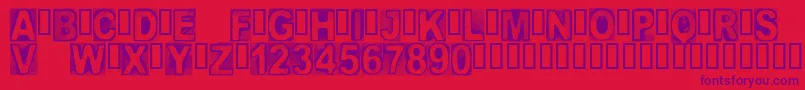 CfcreatureofdarknessRegula Font – Purple Fonts on Red Background