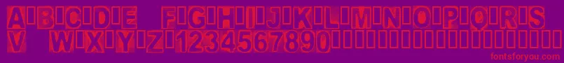 More about CfcreatureofdarknessRegula Font CfcreatureofdarknessRegula Font – Red Fonts on Purple Background