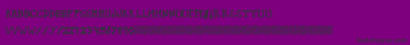 Crispybones Font – Black Fonts on Purple Background