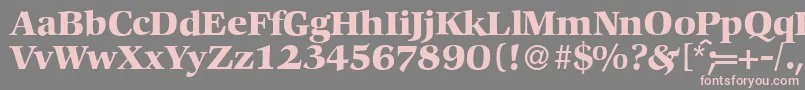 C792RomanBold Font – Pink Fonts on Gray Background