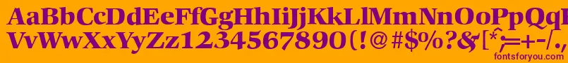 More about C792RomanBold Font C792RomanBold Font – Purple Fonts on Orange Background