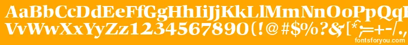 C792RomanBold Font – White Fonts on Orange Background