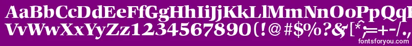 fuente C792RomanBold – Fuentes Blancas Sobre Fondo Morado