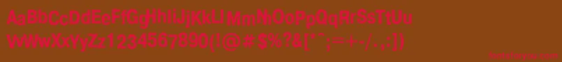 Crashc Font – Red Fonts on Brown Background