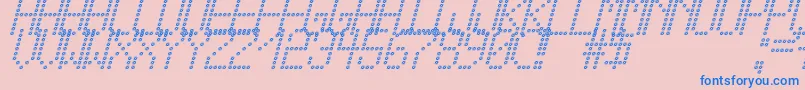 CrossLedTfbCursive Font – Blue Fonts on Pink Background