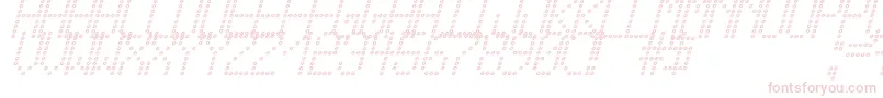 CrossLedTfbCursive Font – Pink Fonts on White Background