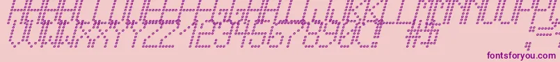 CrossLedTfbCursive Font – Purple Fonts on Pink Background