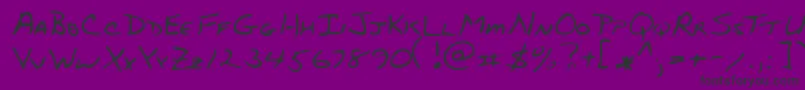 StubbsRegular Font – Black Fonts on Purple Background