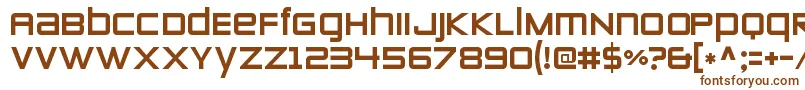 Шрифт ZeroestwoRegular – коричневые шрифты на белом фоне